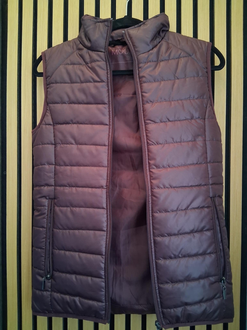 Women's Quilted Sleeveless Puffer Vest - Bourgogne